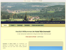 Tablet Screenshot of hotel-maerchenwald.de